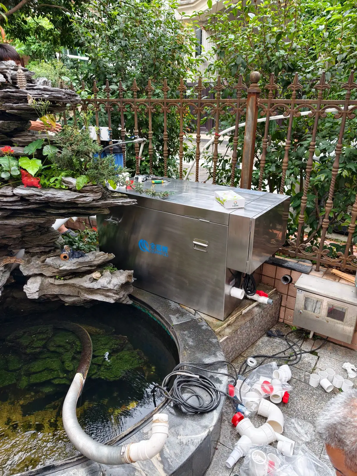 广州番禺全自动转鼓微滤机安装案例